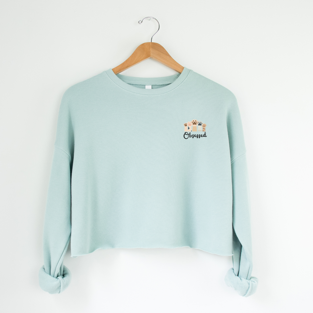 Explorer Cropped Sweatshirt - Obsessed With Paws